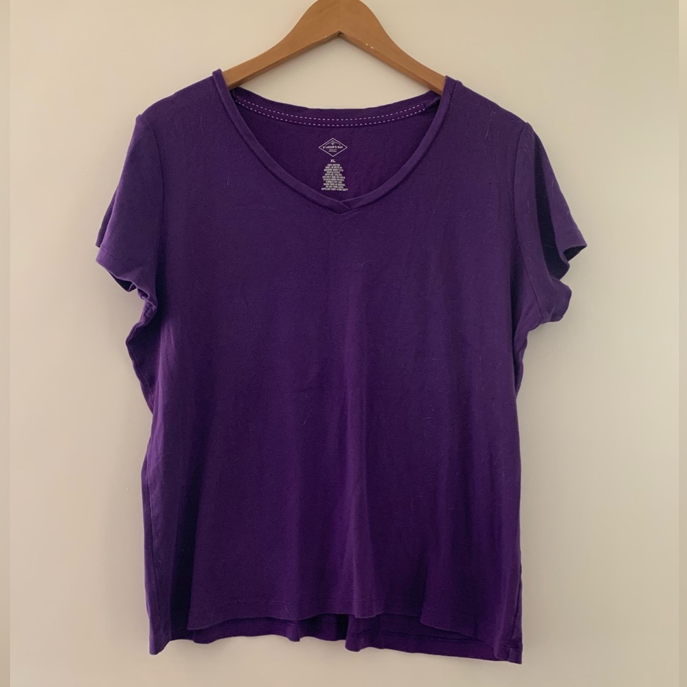 Purple St. John’s Bay v neck size extra large